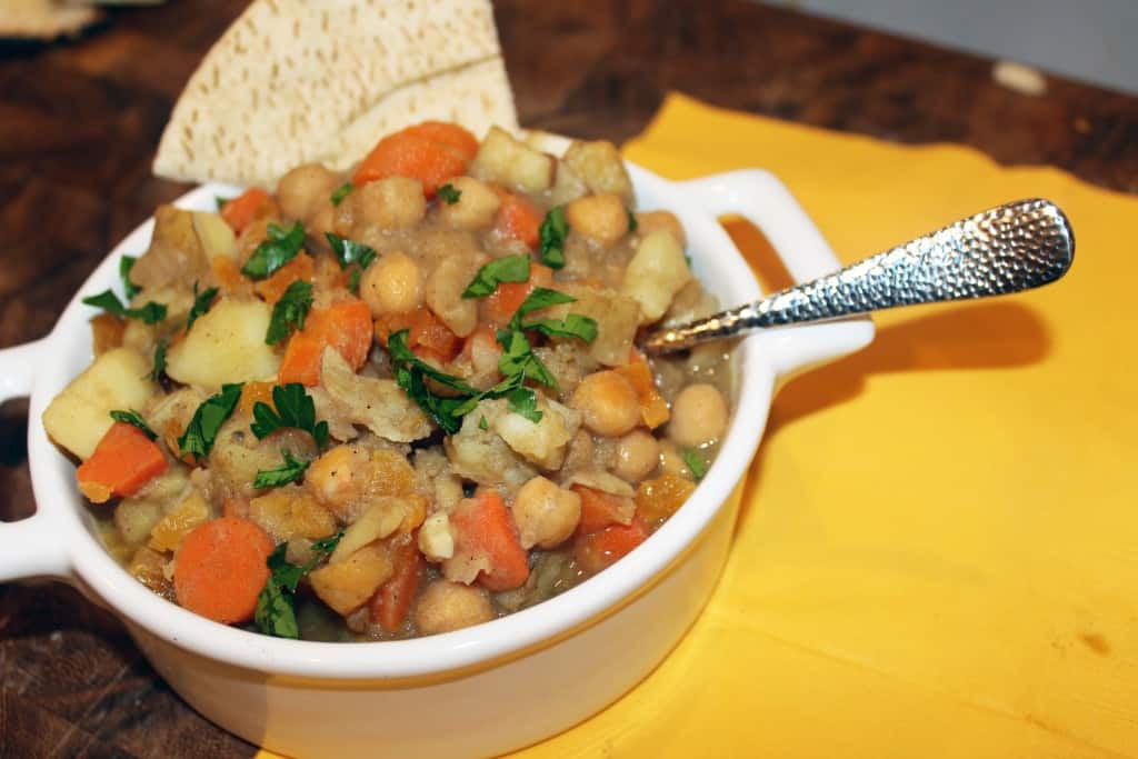 Moroccan Chickpea and Root Vegetable Stew