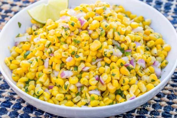 Chipotle Corn Salsa is so healthy and easy, we love it!