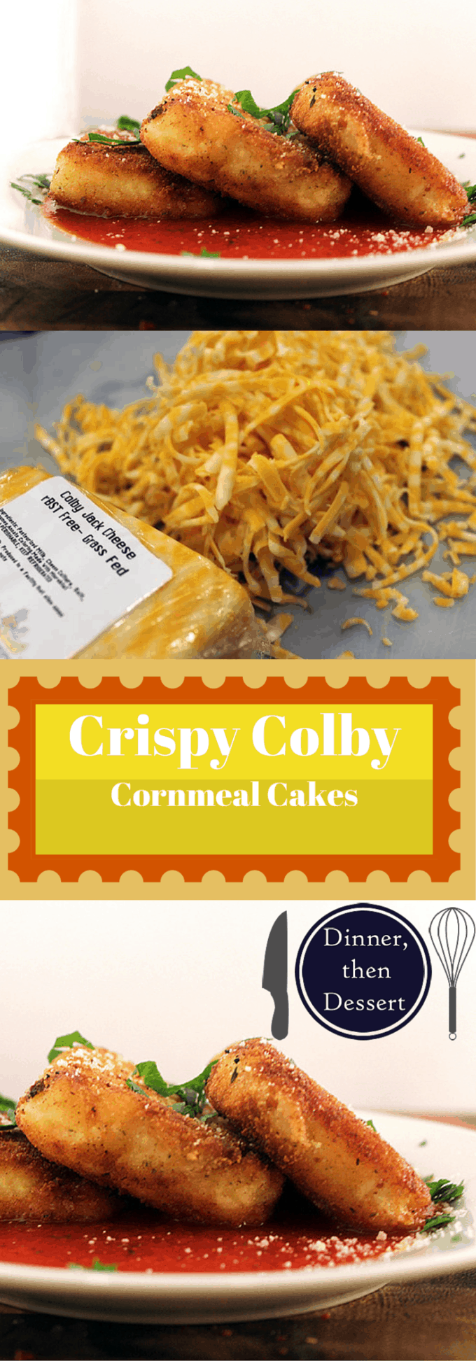 Colby Cornmeal Cakes collage