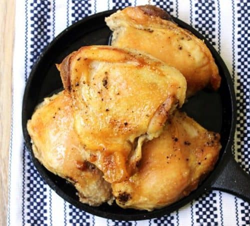 Three Ingredients: Chicken, Salt and Pepper. The Easiest method ever for Crispy & Juicy Chicken! Tastes like a Rotisserie Chicken.