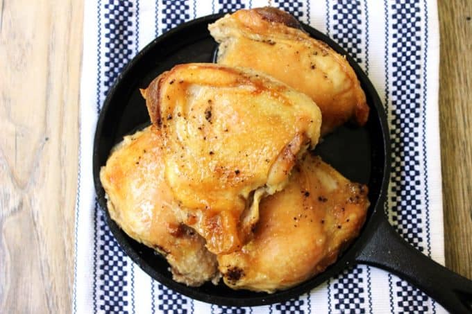 Three Ingredients: Chicken, Salt and Pepper. The Easiest method ever for Crispy & Juicy Chicken! Tastes like a Rotisserie Chicken.