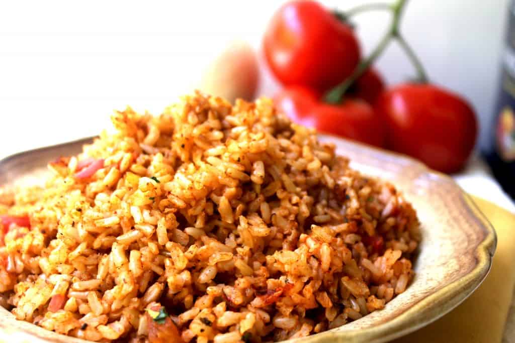 Mexican Rice Closeup