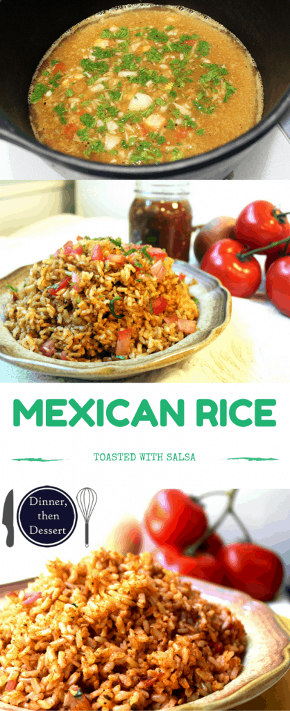 Restaurant quality rice made with stock and prepared salsa. Easy and delicious!