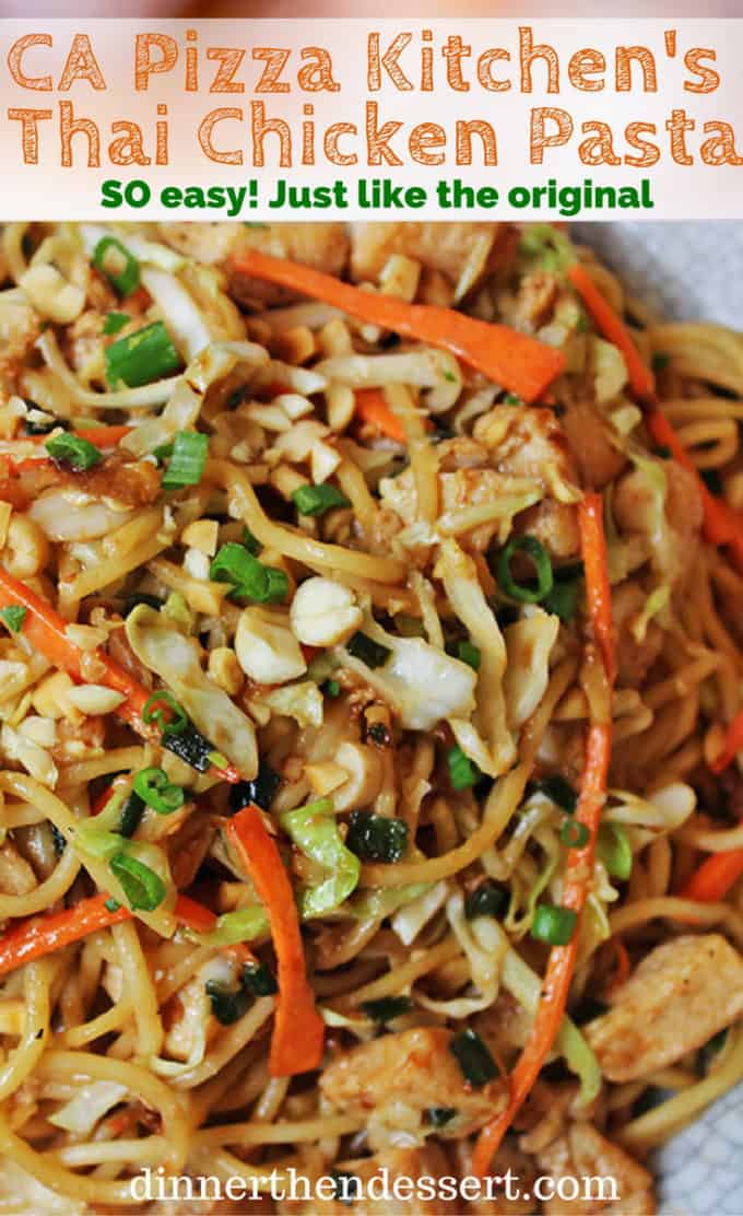 CPK Thai Peanut Chicken Pasta made with chicken, vegetables, and a honey-peanut sauce, this California Pizza Kitchen dish is easy to make at home.