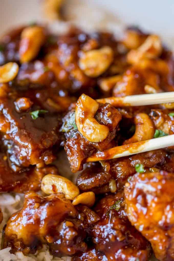 The perfect Cheesecake Factory's Spicy Cashew Chicken copycat recipe you can make at home!
