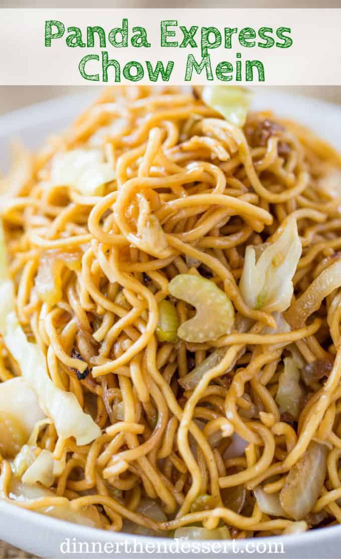 Panda Express Chow Mein that tastes exactly like you're sitting down at the restaurant eating your combo plate except half the oil and it just takes a few minutes to make!