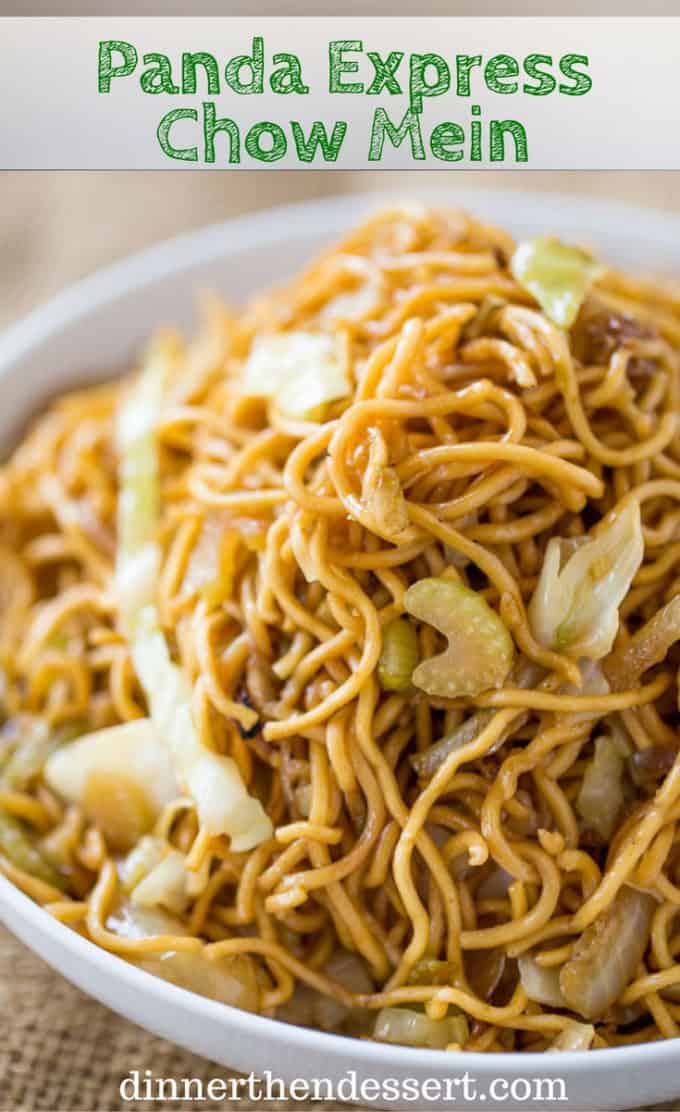 Panda Express Chow Mein that tastes exactly like you're sitting down at the restaurant eating your combo plate except half the oil and it just takes a few minutes to make!