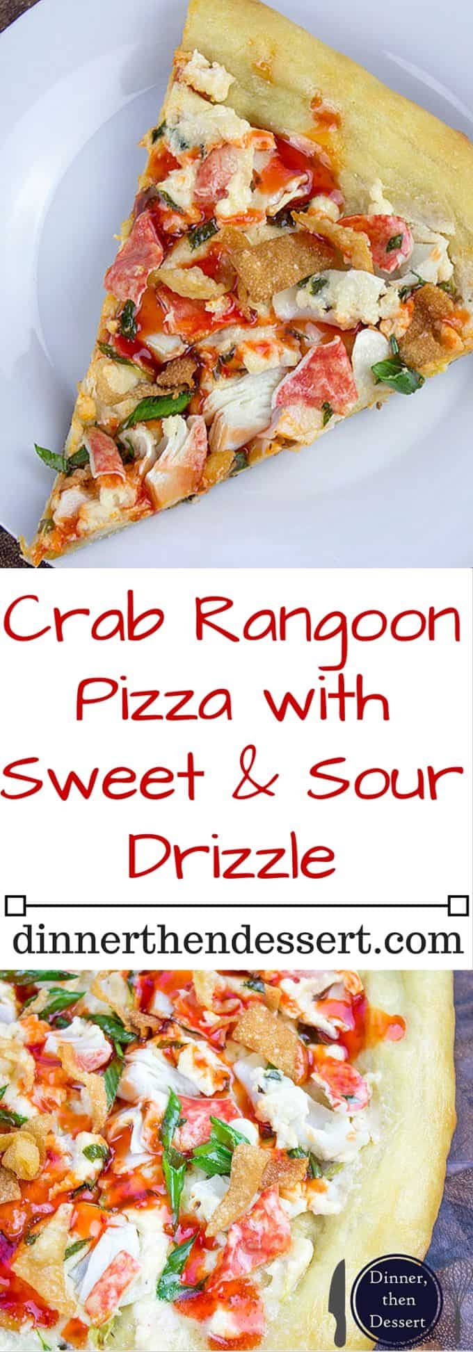 This Crab Wonton Pizza with Sweet & Sour Drizzle is the answer to "Pizza or Chinese?" and in the best possible way because you can make it at home! Crunchy, creamy, sweet and sour you'll find yourselves fighting over the last slice!