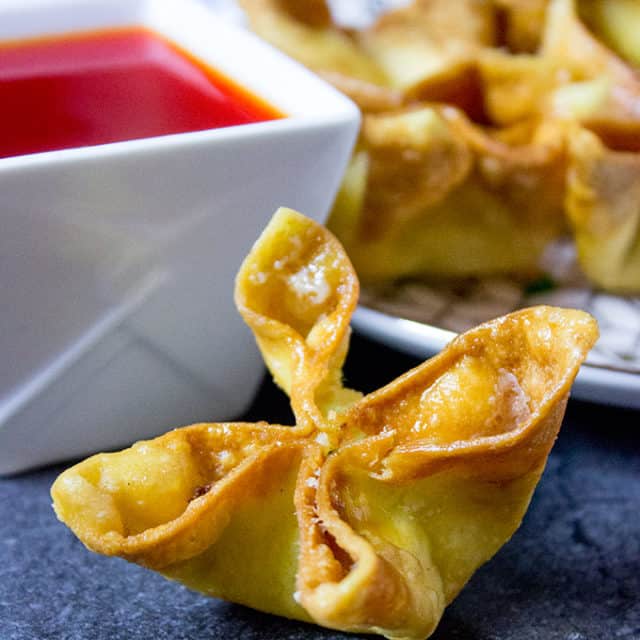 Cream Cheese Wontons served with Sweet and Sour Sauce
