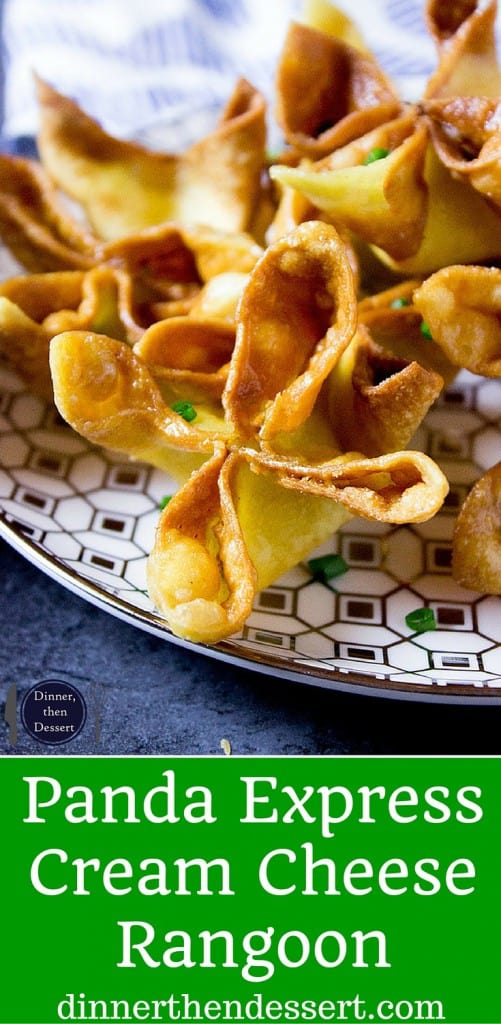 Panda Express Cream Cheese Rangoon made with a creamy center and crispy exterior, these are the perfect appetizer for your next Chinese takeout meal. You can make ahead and freeze for later too.