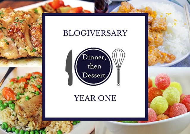 Blogiversary One: A look back over the first year of blogging at Dinner, then Dessert including traffic totals, growth and most popular posts.