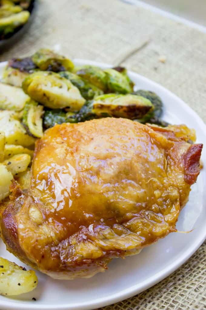 Crispy Slow Cooker Turkey Thighs are juicy, crispy, tender and a total breeze to make on a weeknight! Also includes 10 different ways to add different flavors with almost no effort!