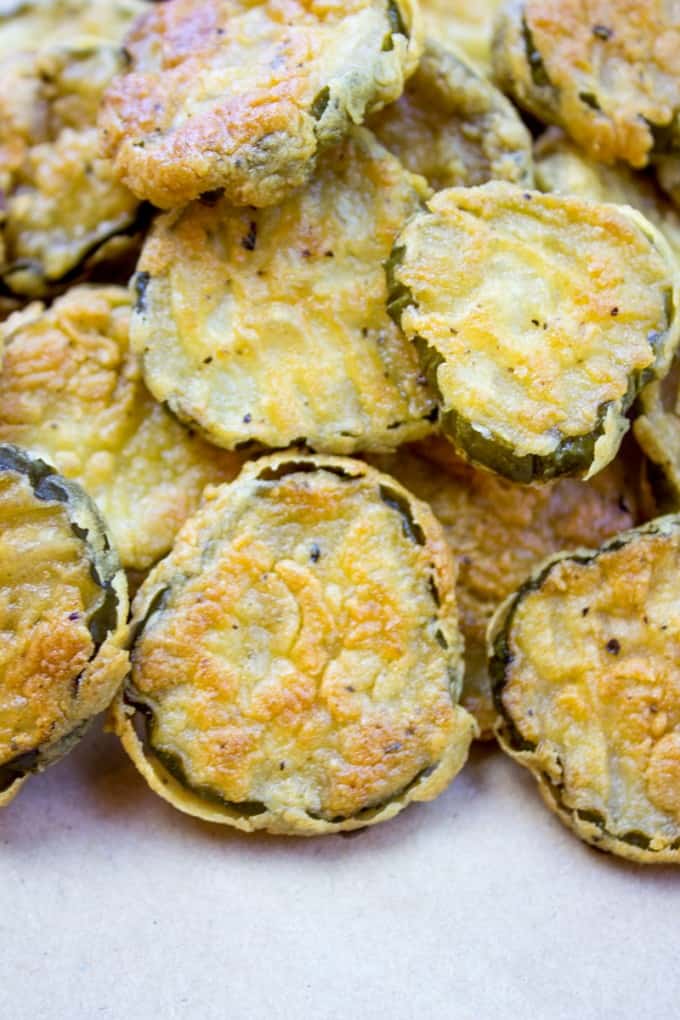 Fried Pickles piled high for a side dish