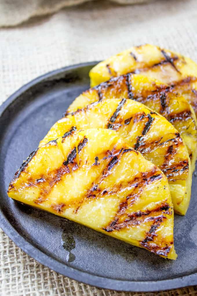 bbq pineapple ready to serve