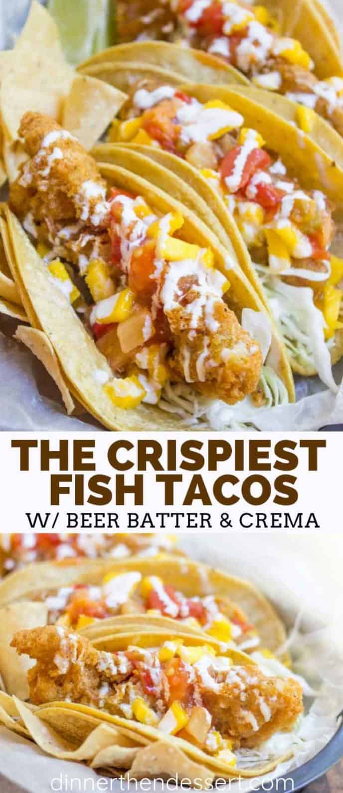 The Crispiest Fish Tacos with Cod and Beer Batter