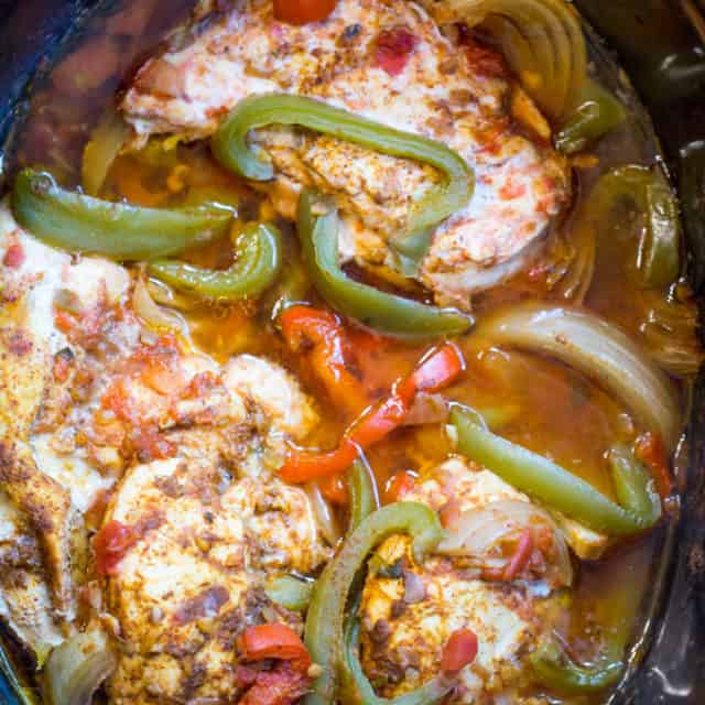 how to make chicken fajitas in slow cooker