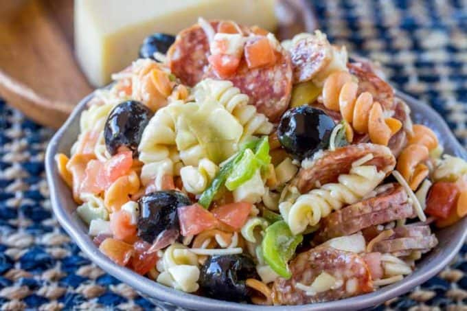 We love this Italian Antipasto Pasta Salad, it's so easy to make and perfect for summer!