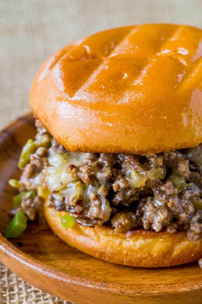 Just 30 minutes to make these Philly Cheese Steak Sloppy Joes.
