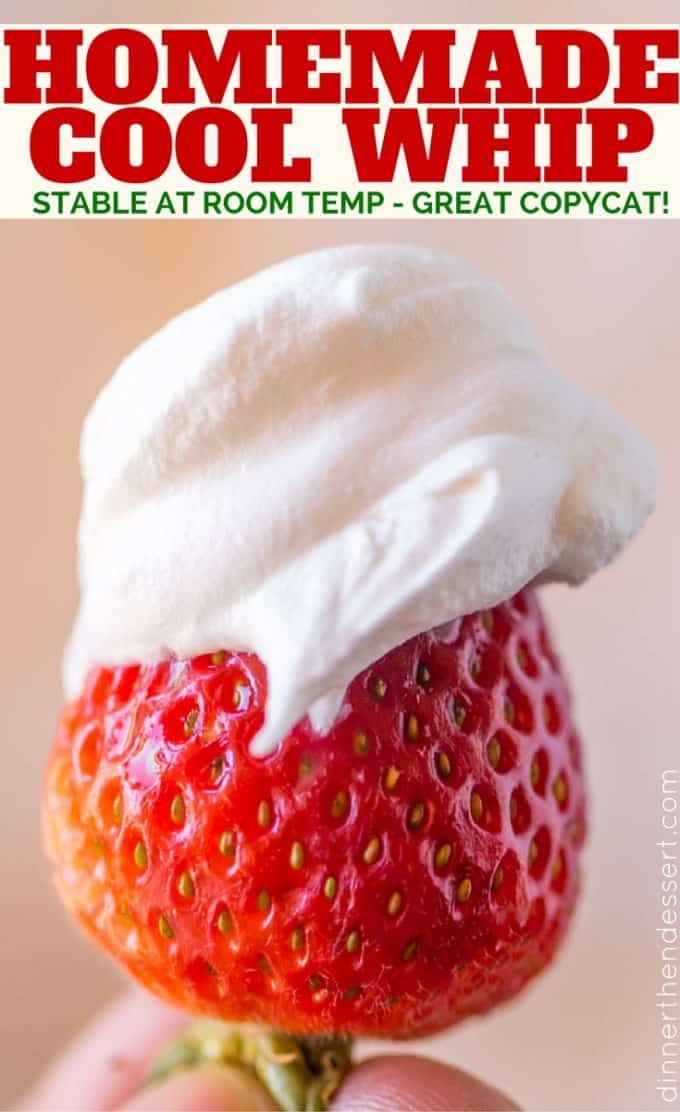 FREEZER FRIENDLY PERFECT Cool Whip Copycat made at home and SO delicious. Perfect for Cool Whip substitutions.