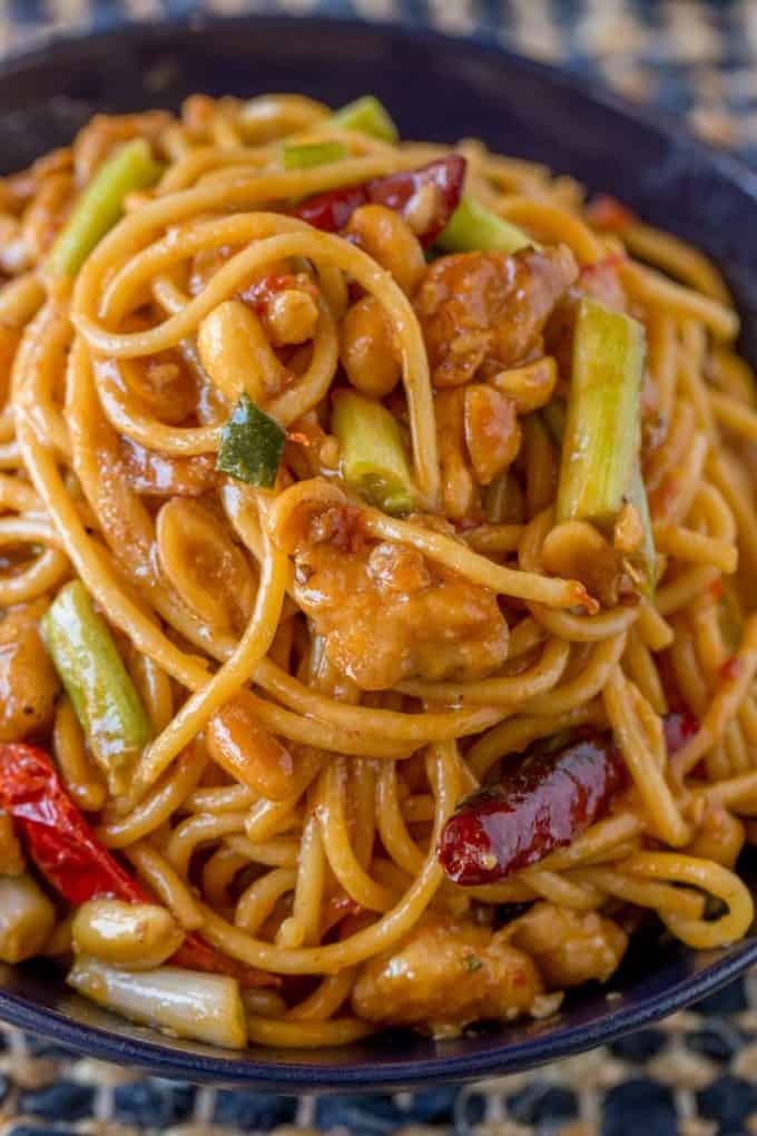 Kung Pao Chicken Spaghetti is deliciously spicy and sweet, a fan favorite and all time best seller from California Pizza Kitchen that you can make at home.