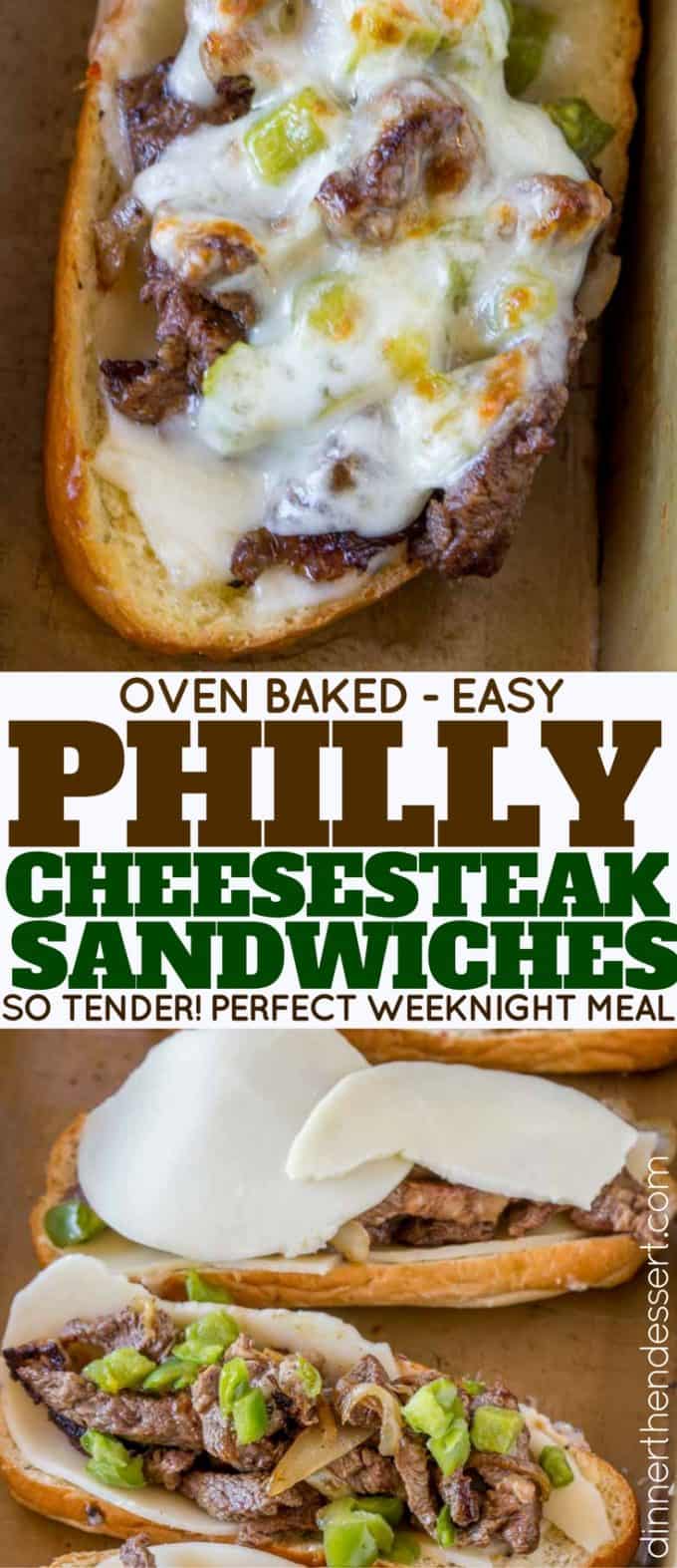 Oven Baked Philly Cheesesteaks are the PERFECT weeknight meal!