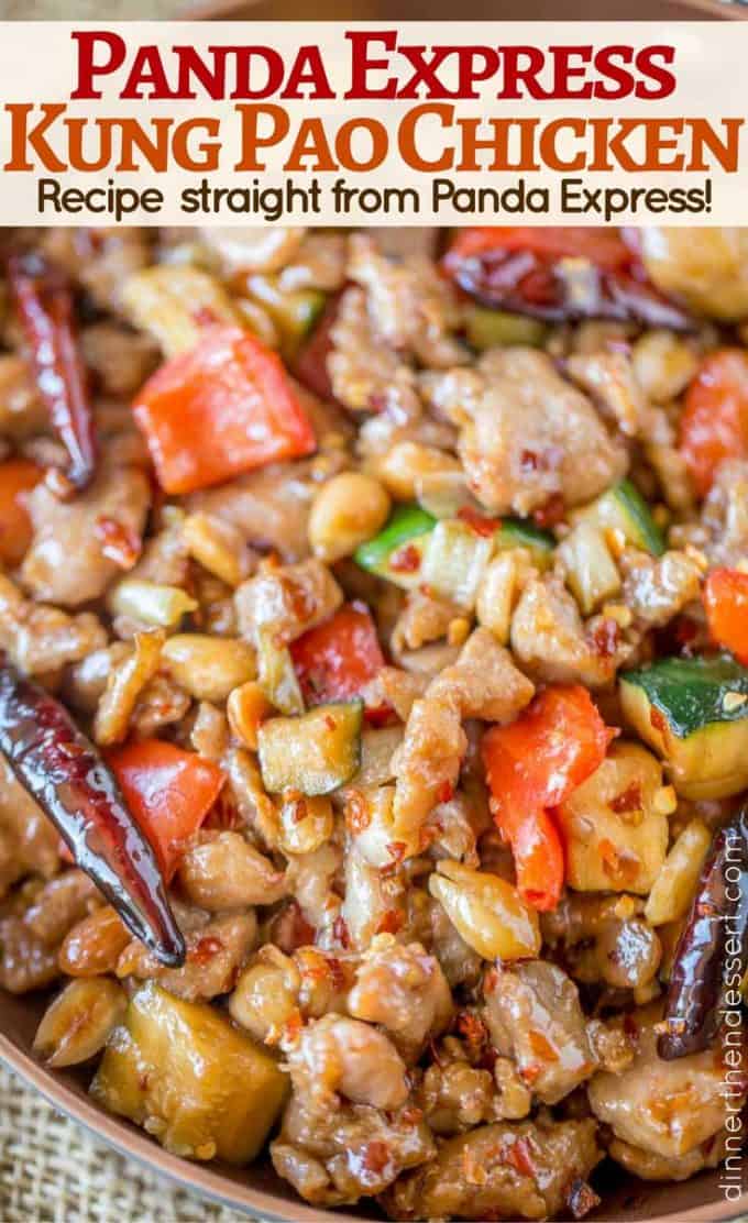 Panda Express Kung Pao Chicken is Full of spicy chicken, zucchini, red bell peppers and crunchy peanuts in an easy ginger garlic sauce, this recipe is authentically Panda Express!