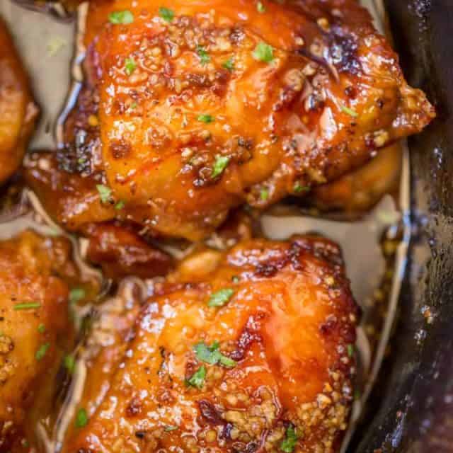 We LOVE this Slow Cooker Brown Sugar Garlic Chicken, we've made it twice this week!