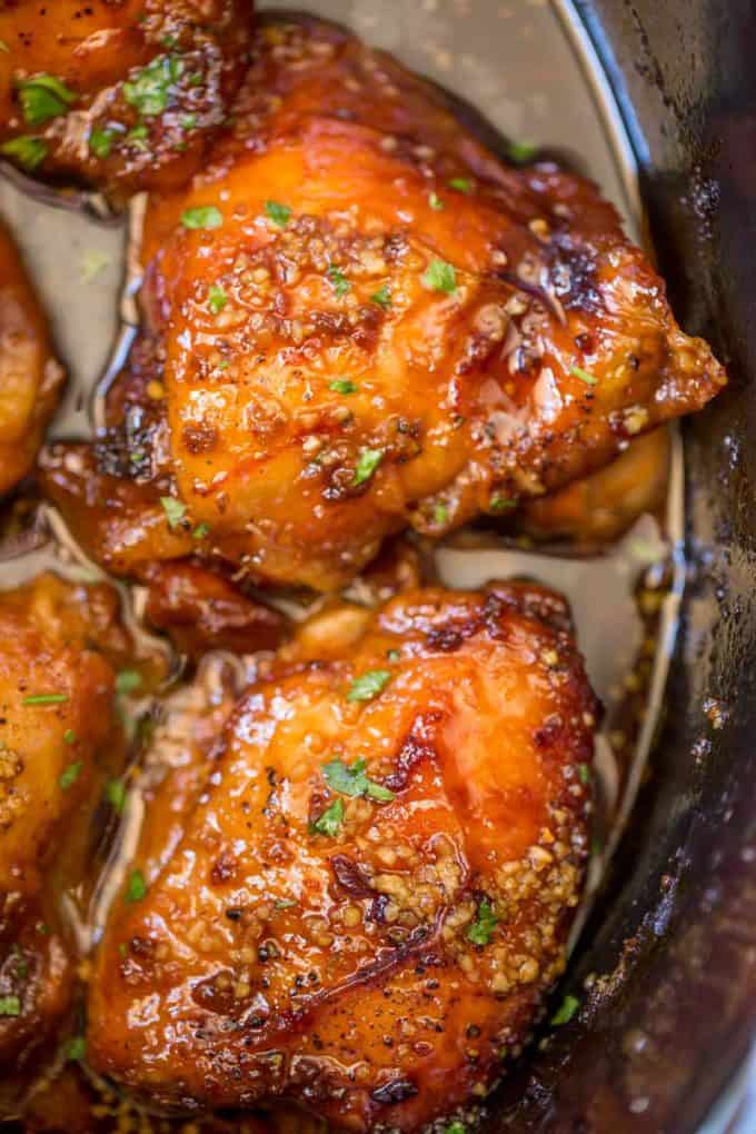 We LOVE this Slow Cooker Brown Sugar Garlic Chicken, we've made it twice this week!