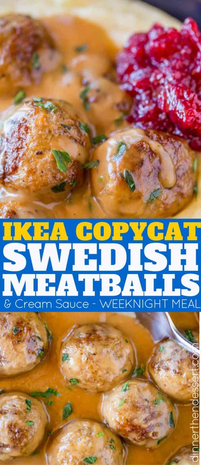 Swedish Meatballs like you'll find in Ikea, but without the trip to the store. Served with the creamy beef gravy, you'll LOVE this easy weeknight meal.