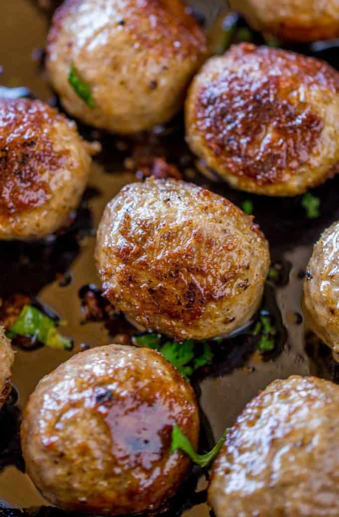 Easy Homemade Meatballs close up