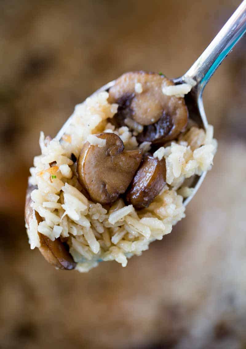 Simple, buttery, delicious Mushroom Rice in 30 minutes.