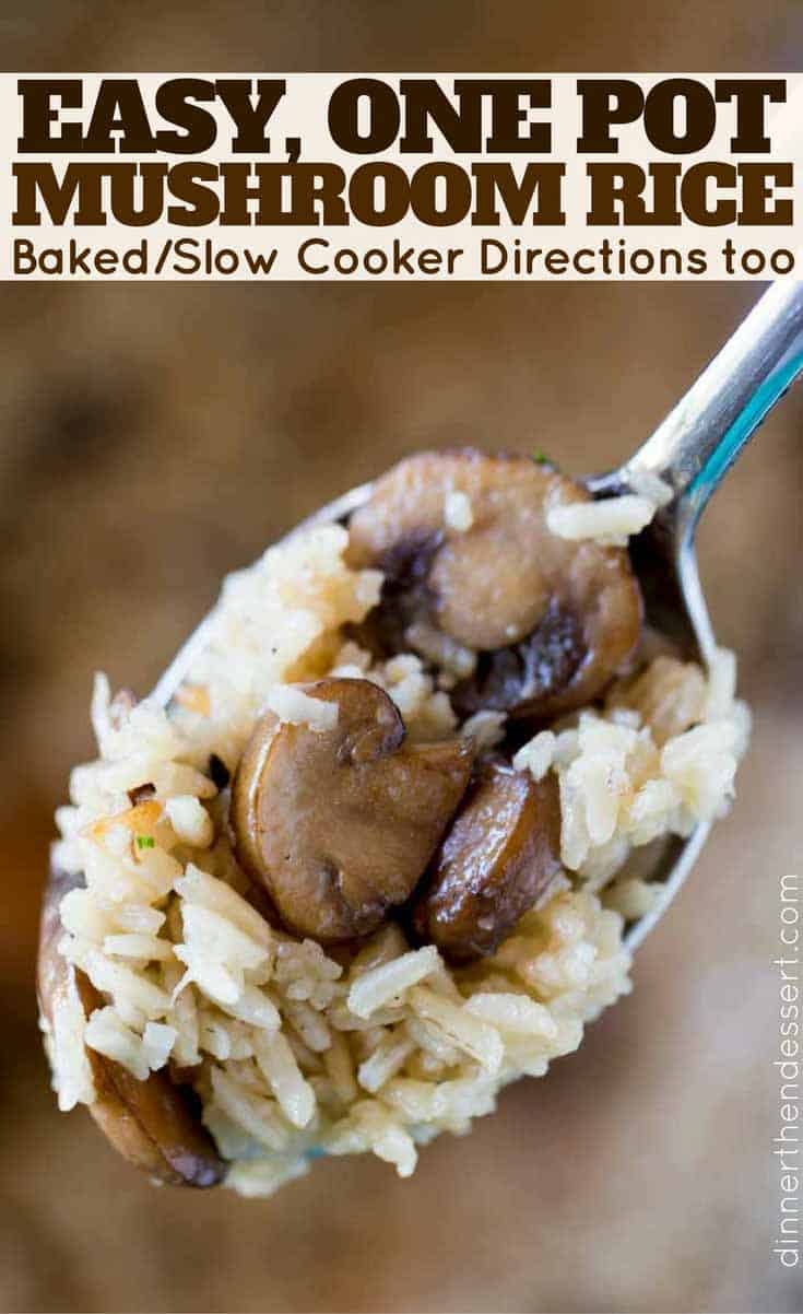 Simple, buttery, delicious Mushroom Rice in 30 minutes.