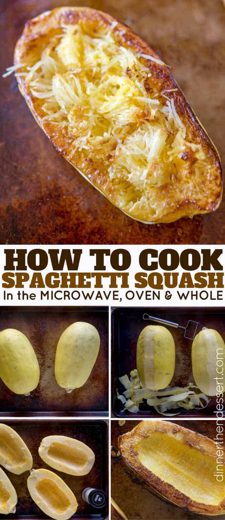 How To Cut, Cook and Season Spaghetti Squash in the Oven and Microwave EASILY!