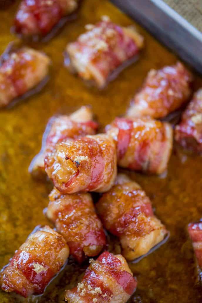Brown Sugar Bacon Chicken Bites are an AWESOME and quick appetizer!