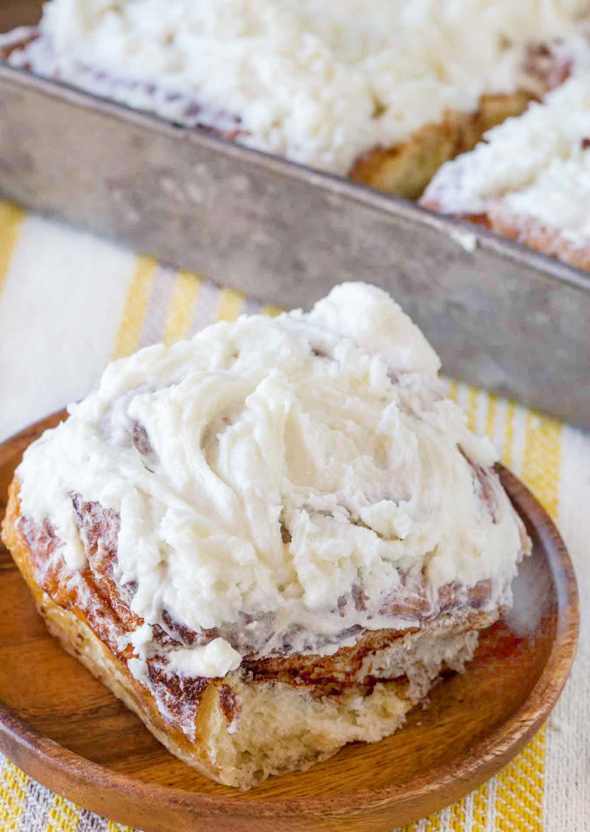 Cinnamon Roll on plate