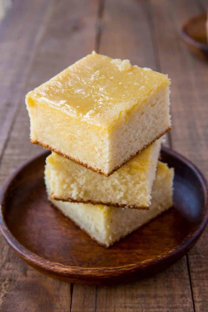 Homemade cornbread made from Southern Cornbread recipe that's not too sweet