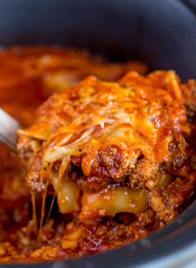 You'll LOVE this slow cooker beef lasagna, it is so easy to make!
