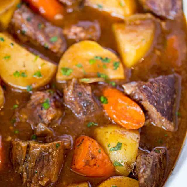 The easiest, most delicious Ultimate Slow Cooker Beef Stew.