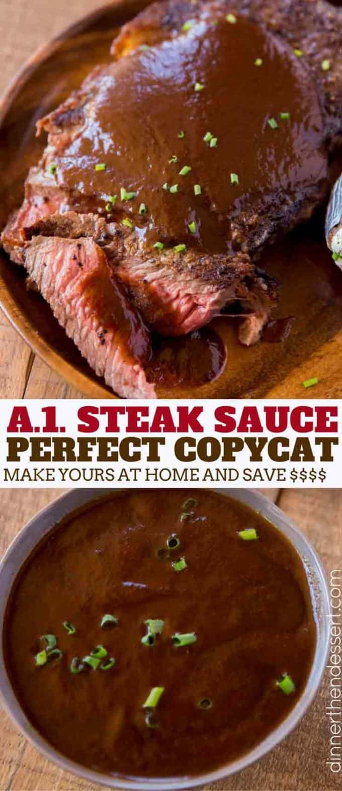The PERFECT A1 Steak Sauce Copycat made at home for a fraction of the cost but with all the flavor!