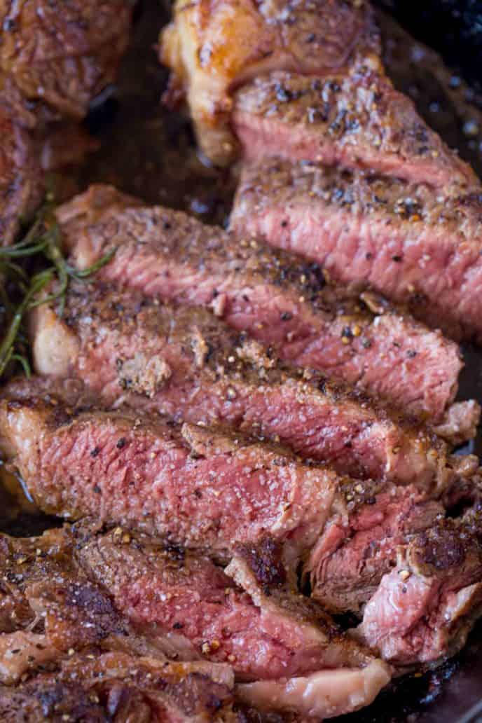 Perfect medium rare Ribeye Steak