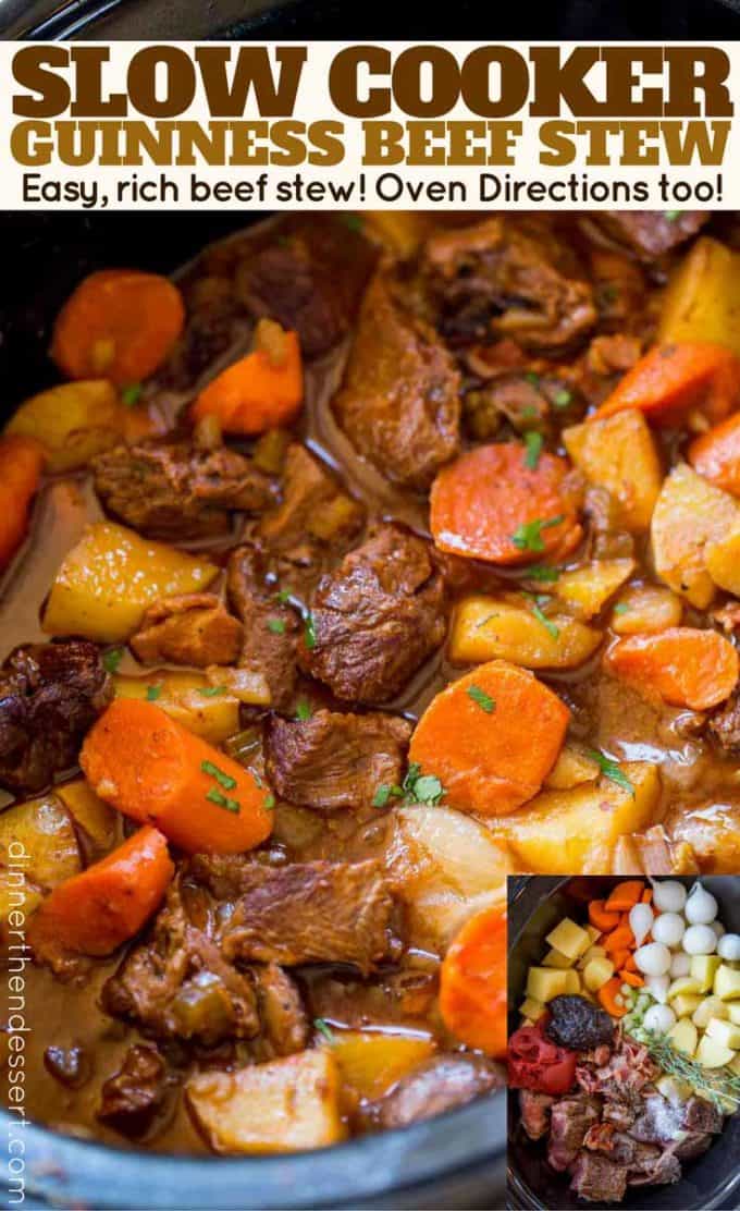Rich, hearty and delicious Crock Pot Guinness Beef Stew.