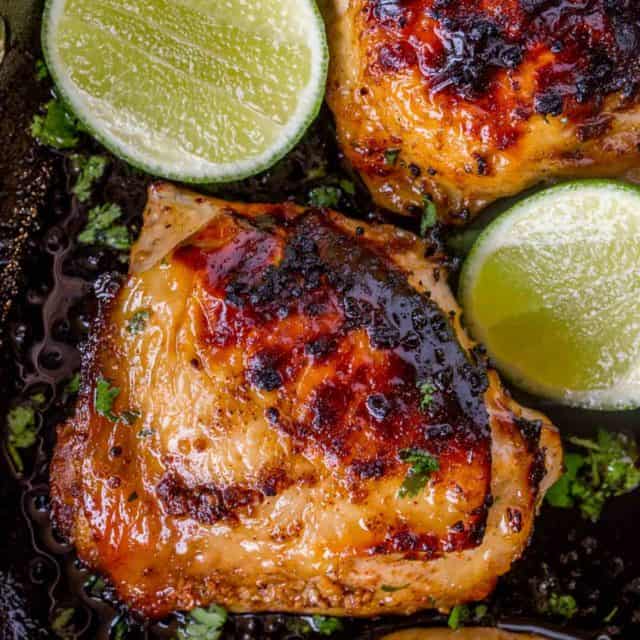 The easiest chicken you'll ever make, 4 ingredient honey lime chicken.