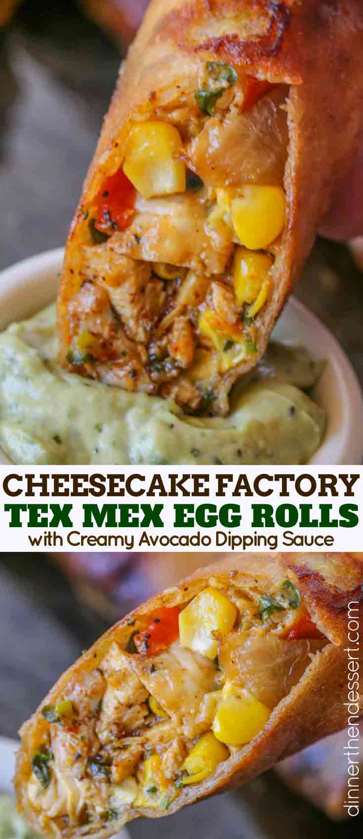 TEX MEX egg rolls collage
