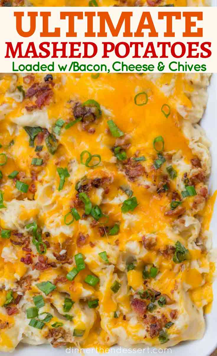 Loaded Mashed Potatoes with Bacon and Cheese