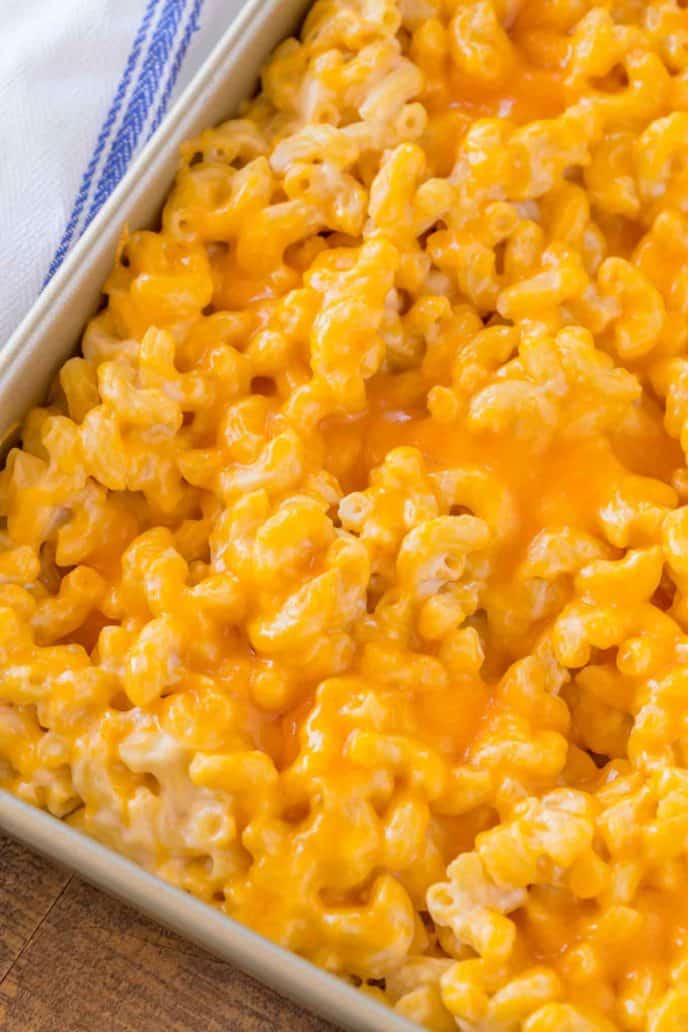 Baked Mac and Cheese in baking dish