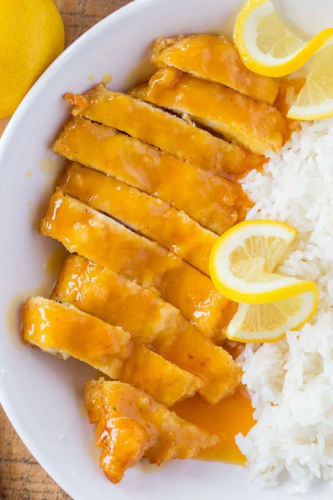 Asian Lemon Chicken Breast with Sauce