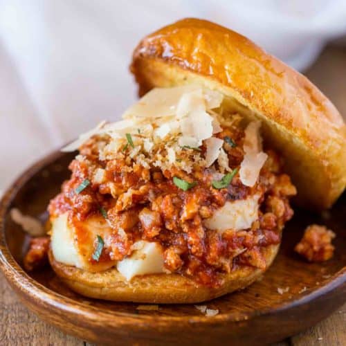 Chicken Parmesan Sloppy Joes Sandwich