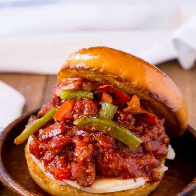 Sausage and Peppers Sloppy Joes