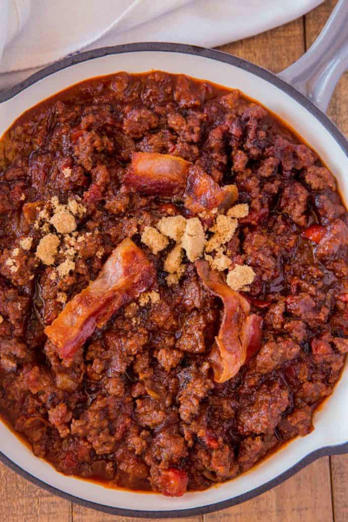 Brown Sugar Sloppy Joes in Skillet