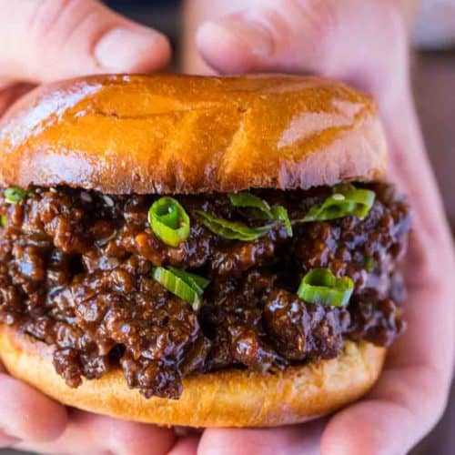 Korean Ground Beef Sloppy Joes